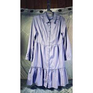 NANETTE LEPORE Dress with Crochet/Ruffle Detail and Slip - Size 14